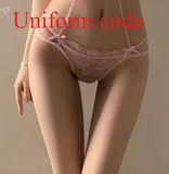 Elegant Women's Halter Bra with Detachable Bow, Pure Sensual Lace Bralette Small Chest, Romantic Gather Support Wireless Comfort