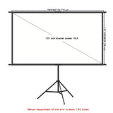 Single triangle bracket projection screen, easy to install, suitable for projection use in bedrooms, offices and other occasions