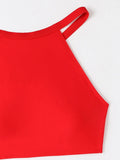 2026 Print High Waist Swimsuit Women High Neck Bikini Drawstring Swimwear Female Bathers Bathing Swimming Swim Suit Beachwear
