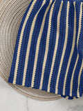 3PCS With Shorts Stripe Halter Fishnet Bikini Women Swimwear Female Swimsuit Three-pieces Bikini Set Bathing Suit Swim Beachwear