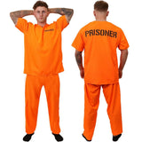 Halloween prison uniforms, prisoner costumes, children's orange prison uniforms for masquerades, black and white striped prisone