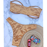 13 Color 2026 New Sexy Bandeau Bikini Women Swimwear Female Swimsuit Two-Pieces Bikini Set Padded Bather Bathing Suit Swim V4647