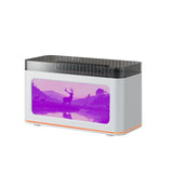 Mini Fireplace Aroma Diffuser & Air Humidifier: 7-Color Light Effects, for Christmas New Year| Essential Oil Diffuser