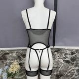 Toucheart Christmas Erotic Lingerie Seductive Embroidery Mesh Women See-through Body Shaping Sexy Pure Desire Hot Underwear Set