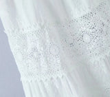Lace Skirt Set Dress Summer Women Beach Holiday Sexy Cotton Matching Set Outfits Spring White 2 Pcs Vestidos Female Set 2025