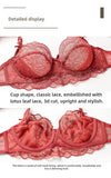 MOYISU 2026 French Lace Bralette Set | A-G Cups Adjustable Lift | Anti-Sag Slimming Bra | Sheer Allure Wire-Free Summer