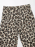Foridol Leopard Print Wide Leg Long Pants Women Spring Summer Straight Fashion New Pants Zip Casual Female Pantalones 2025