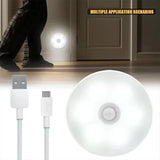 Motion Sensor Light Led USB Night Lights Rechargeable Lamp for Home Bedroom Staircase Hallway Wardrobe Cupboard Led Lighting