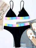 3 Colors Sexy Bikini Women Patchwork Small Floral Print High Waist Swimwear Swimsuit Bikinis Set Bathing Suit Biquinis Feminino