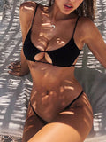 Hollow Out Mini Micro Thong Bikini Women Swimwear Female Swimsuit Two-pieces Bikini Set Brazilian Bather Bathing Suit Swim Lady