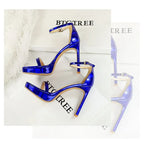 Women's High Heels Thin Heel Waterproof Platform Sandals Fashionable for Skirts New Model Shoes for Shows Summer Collection