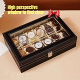Exquisite High-end Large Capacity Watch Storage Box with Detachable Inner Lining Family Ornaments Men's Travel Gifts