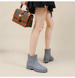 Rain Boots Women Garden Galoshes Waterproof Rubber Chelsea Boot Female Non-slip Rainshoes Fishing Water Shoes Botas Lluvia Mujer