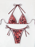 2026 Halter String Triangle Two Piece Bikini Women Swimwear Female Swimsuit Bathers Bathing Swimming Suit Beachwear Summer