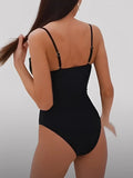 2026 Strappy Swimsuit One Piece Sexy Push Up Solid Swimwear Women Bathers Bathing Swimming Swim Suit Beachwear Summer XL