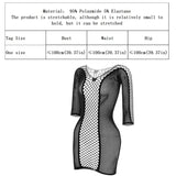 1 Piece Beach Cover Up without Bikini Summer's Hottest Mesh Swimsuit Women Summer Pool Swimwear Long Sleeves Hollow Out Dress
