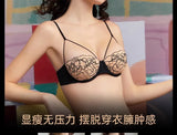 MOYISU French Lace Bra Panty Set Push-Up Anti-Sag Sexy Lingerie Pure Allure Adjustable Support Small Chest Comfort Summer Trendy