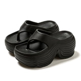 Women Beach Flip Flops Summer Platform Shoes Soft EVA Female Indoor Street Slippers Korean Style Girls Daily Walking Sandals