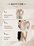 Gold velvet three-piece pajamas set, autumn and winter lace nightgown, sexy home wear with chest pad