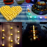 Tea Candle Light Rechargeable Candles Timer Remote LED Light Flameless For Wedding Room Garden Holiday Lighting Home Decoration