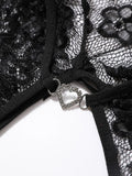For Women 18 Hot Erotic Underwear Open Crotch Transparent Sexy Costume Lace Open Crotch Lingerie Set Crotchless Bodysuit