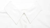 Ahagagg Fashion Dresses For Women Solid Turn Down Collar Single Breasted Regular Long Sleeves Sheath Slim Fit Female Elegant