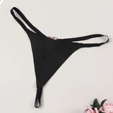 Heart Scallop Cut Out Thongs Transparent Sexy Lingerie Women's Underwear Erotic Outfits Pornographic Crotchless G-strings T-back