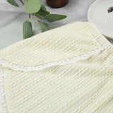 Lace Trim Ruffle Hem U-Neck Strap Cable Textured Cami & Casual Shorts Loungewear Summer Pajamas Set Women Sleepwear