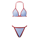 2026 New Women 2 Piece Bikini Set Halter Bra Tops and Thongs Swimsuits Casual Sexy Bathing Suits for Beach Pool