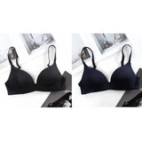 2Pcs/Set Padded Bras For Women Push Up Bra Underwear Non-wire Brassiere Sexy Lingerie Solid Color 3/4 Cup Comfort Intimates