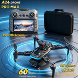 Lenovo Mi A14Pro Max 8K three Camera GPS Brushless Optical Flow Obstacle Avoidance Foldable Quadcopter RC Distance Drone ToysFPV