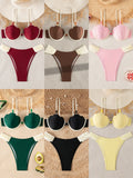 ZTVitality Women's Shell Shape Beaded Bikini Set 2026 New Two Piece Swimsuit Female High Cut Bathing Suit Beachwear Biquini
