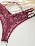3-pack fashionable multi-color lace thong sexy Lingerie lightweight and easy to clean women's underwear C937