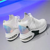 High Quality Femme Bling Sequin Woman Sneakers Chunky Platform Casual  Height Increase Zapatillas Mujer wedges shoes 2019