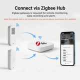 Zigbee Waterproof Temperature Humidity Sensor With Optional LCD Screen Smart Home Thermometer Hygrometer For Smart Life Tuya Z2M