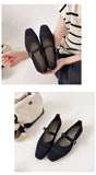 Women Leisure Flats Breathable Mesh Spring Summer Flat Shoes For Female Daily Walking Shoes Square Toe Ladies Fashion Footwear