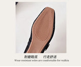 Women Leisure Flats Breathable Mesh Spring Summer Flat Shoes For Female Daily Walking Shoes Square Toe Ladies Fashion Footwear