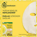 Garnier Vitamin C Brightening Sheet Face Mask for All Skin Types - Nourishing, Hydrating, and Brightening Skincare