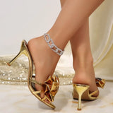 2026Summer Women High Heel Sandals Thin Heel Slip-On Elegant Sandals Sexy Comfortable Shoes