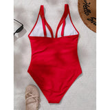 S - XL New Sexy Mesh Sheer V Neck Women Swimwear One Piece Swimsuit Female High Leg Cut Monokini Bather Bathing Suit Swim V5136