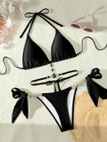 2026 Halter Rhinestone Diamond Bikini Women Swimsuit Female Swimwear Two-piece Bikini Set High Cut Bathing Suit Swim Beach Wear
