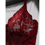 Summer Sleeping Skirt Sexy Lingerie Women See Through Sleepwear Thin Halter Nightdress And Thong Set Female Sexy Lace Nightgowns