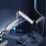 Adjustable Single Monitor Mount, Tilt Rotation Swivel Gas Monitor Arm, with Clamp & Grommet Base,Fits 13 to 32" Computer Monitor