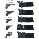 Portable Tactical Gun Holster Waist Belt Outdoor Hunting Hiking Concealed Carry Phone Bag Black Hidden Belly Defense Waist Belt