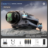 Lenovo A26 Pro FPV HD Drone  4K Triple Camera Brushless Motor Obstacle Avoidance Foldable RC Quadcopter Drone for Adults Kids