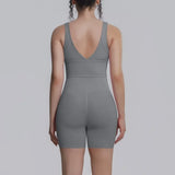 Women's Yoga Set Sports Running Fitness Beautiful Back Vest Hip Lifting Slim-Fit High Waist Shorts Training Gym Workout Suits