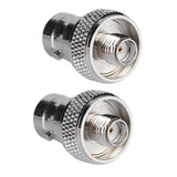 2 Pcs SMA Female To BNC Female Convert Adapter Connector