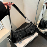 Women's shoulder bag fashion commuting armpit bag personality trendy cool scooter bag small senior sense shoulder crossbody bag