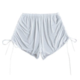 Women Summer Sexy Beach Swimming Shorts High Waist Mesh Sheer Elastic Bikini Bottom White Black Transaparent Cover Up Beachwear