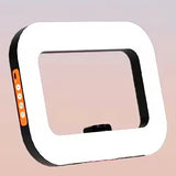 new Handheld Ring LED Rechargeable Fill light Portable Mobile Phone Live Broadcast Photography Desktop Rabbit Cage Selfie Light